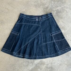 Faded Glory VTG Y2K Denim A Line Skirt, 16